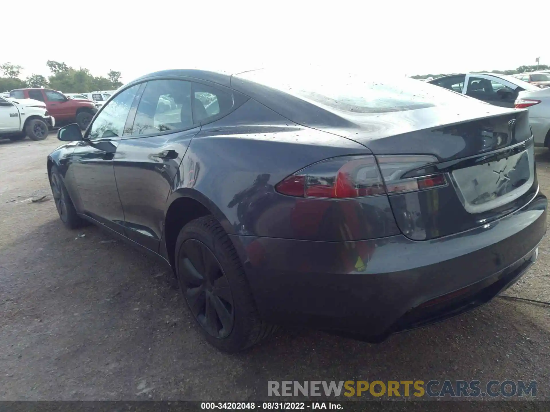 3 Photograph of a damaged car 5YJSA1E59MF455453 TESLA MODEL S 2021