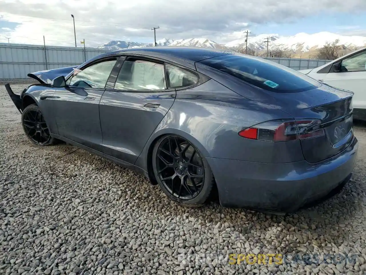 2 Photograph of a damaged car 5YJSA1E5XMF433428 TESLA MODEL S 2021