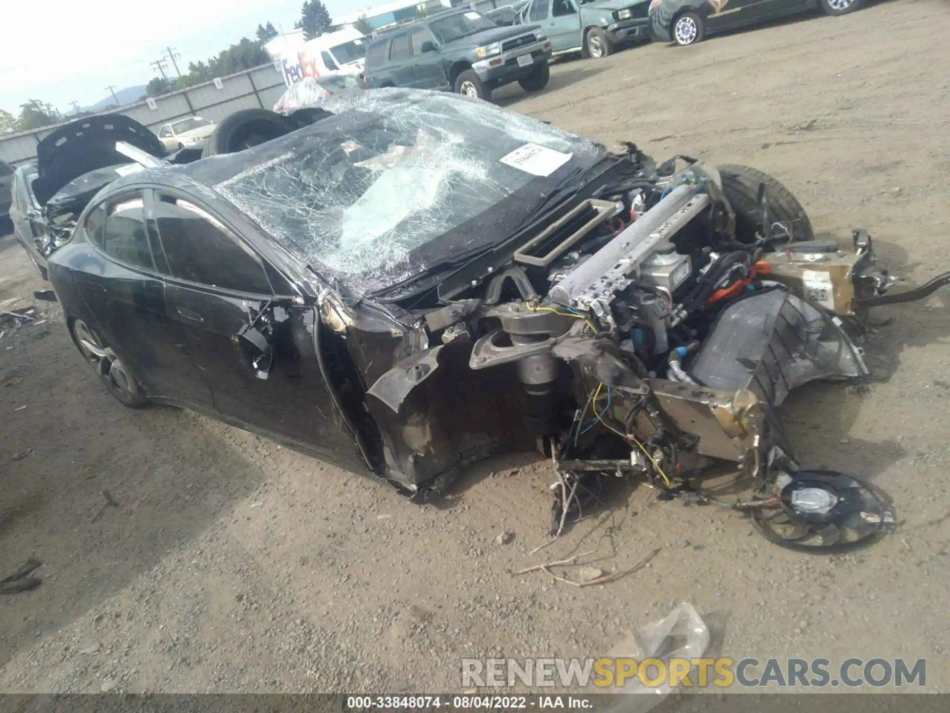 1 Photograph of a damaged car 5YJSA1E5XMF437849 TESLA MODEL S 2021