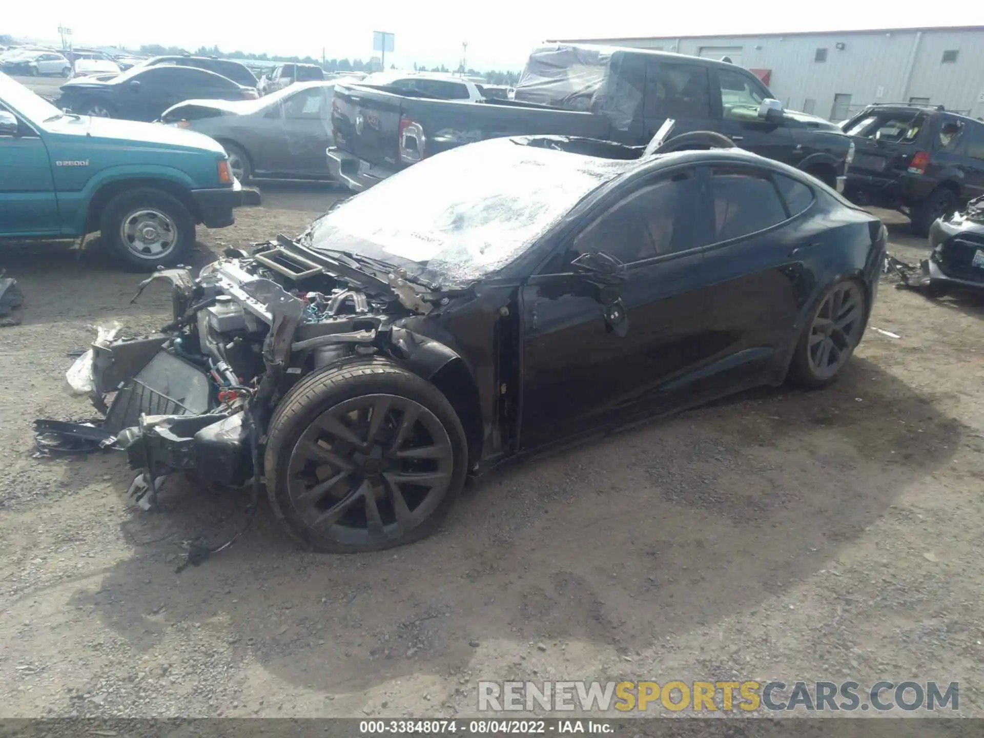 2 Photograph of a damaged car 5YJSA1E5XMF437849 TESLA MODEL S 2021