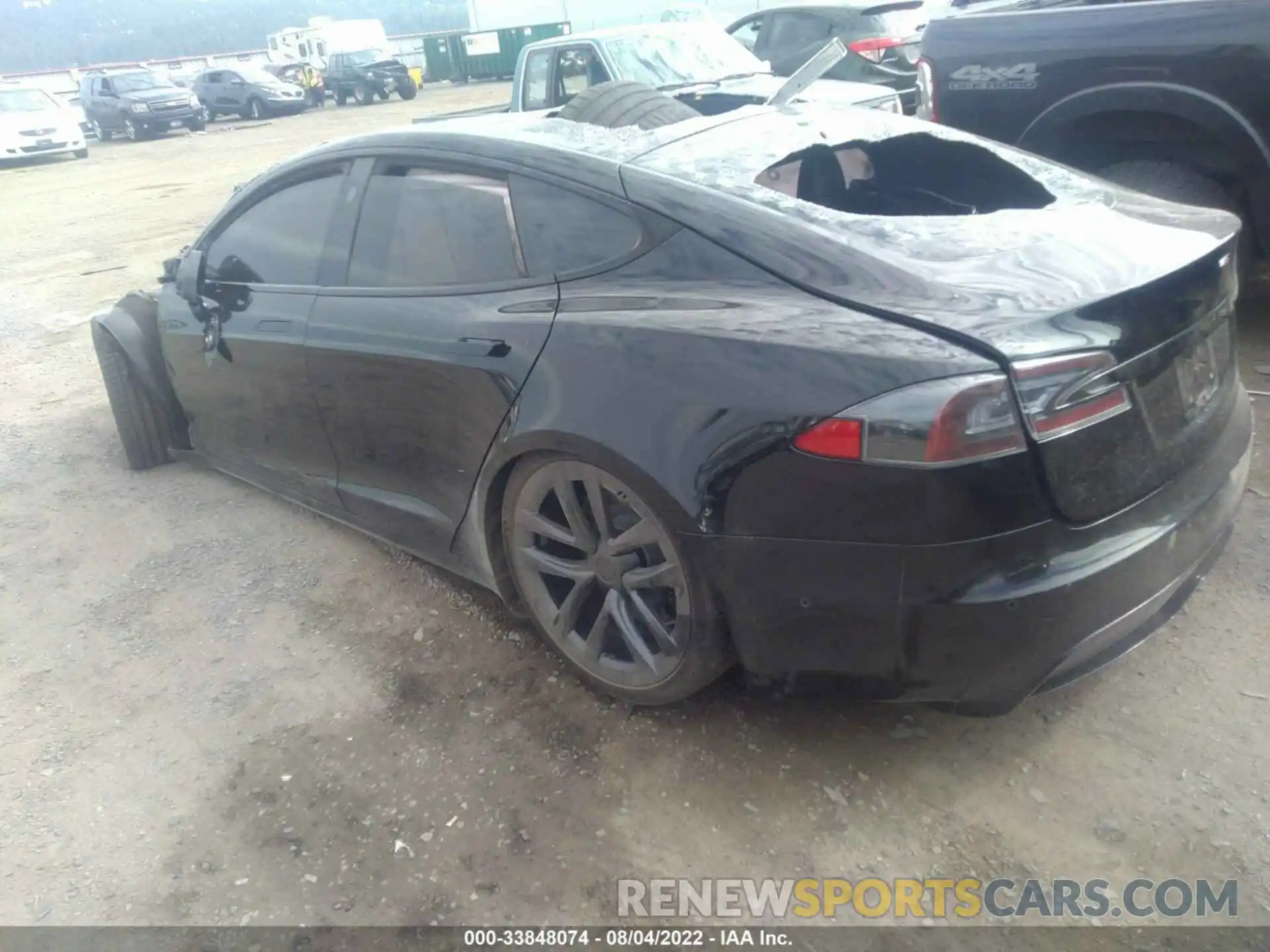 3 Photograph of a damaged car 5YJSA1E5XMF437849 TESLA MODEL S 2021