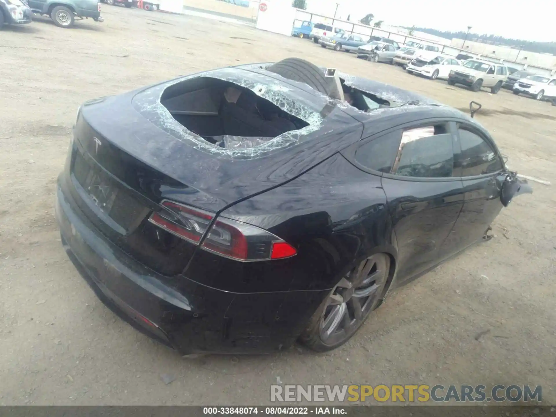 4 Photograph of a damaged car 5YJSA1E5XMF437849 TESLA MODEL S 2021