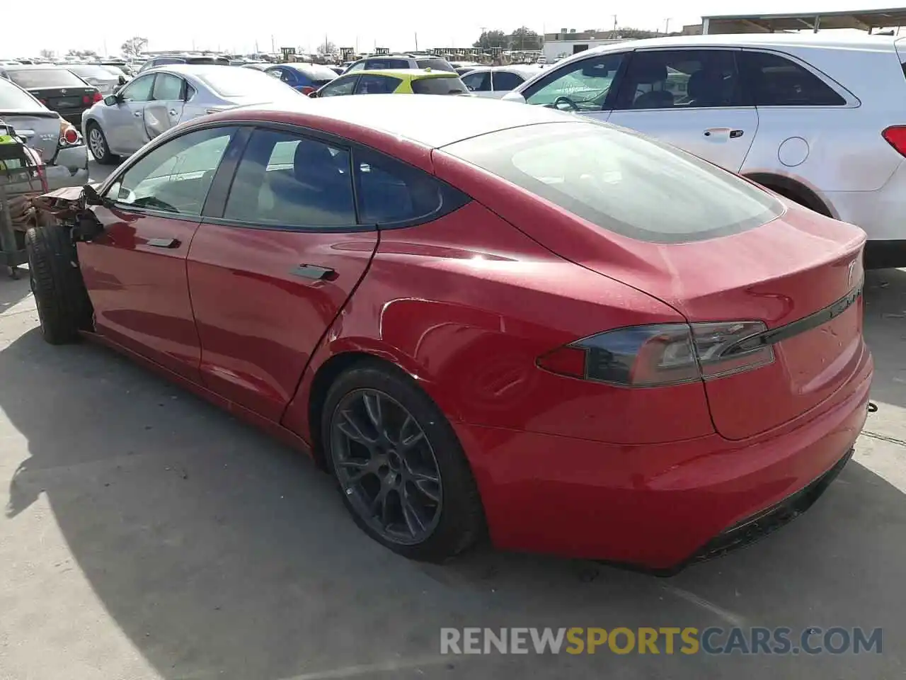 3 Photograph of a damaged car 5YJSA1E5XMF456546 TESLA MODEL S 2021