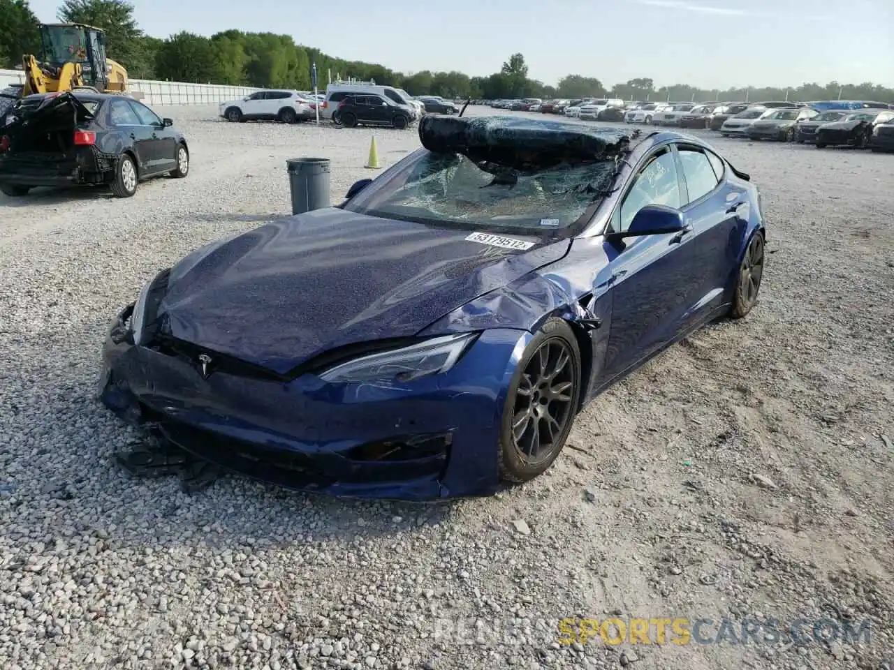 2 Фотография поврежденного автомобиля 5YJSA1E60MF449677 TESLA MODEL S 2021