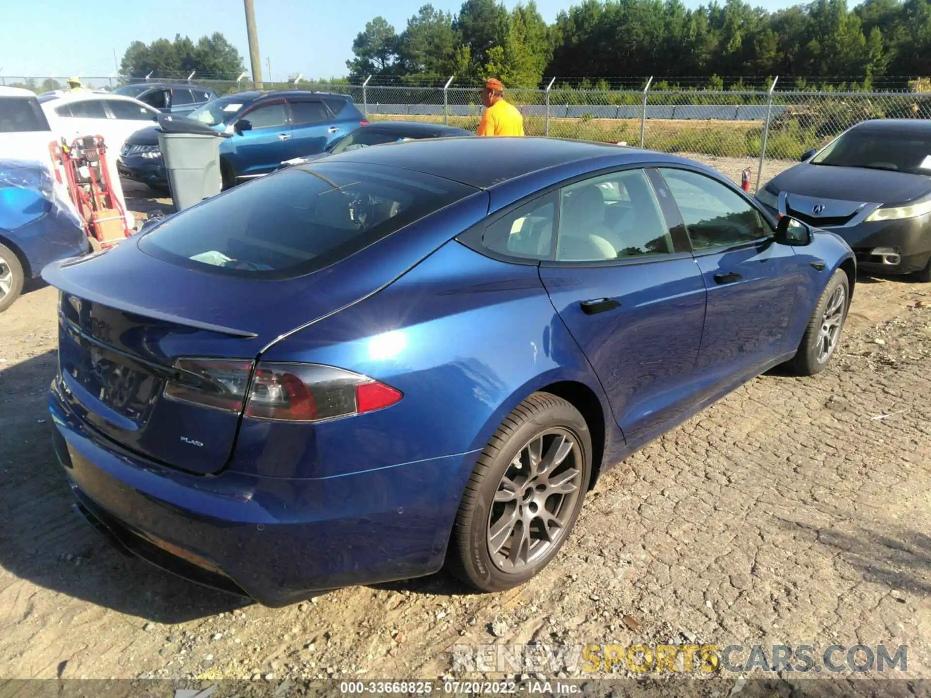 4 Фотография поврежденного автомобиля 5YJSA1E60MF451705 TESLA MODEL S 2021