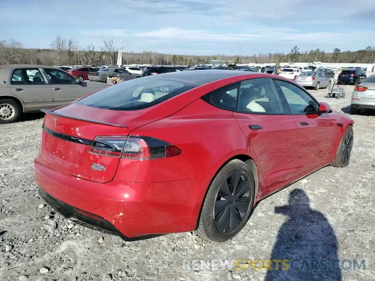 3 Photograph of a damaged car 5YJSA1E61MF451017 TESLA MODEL S 2021