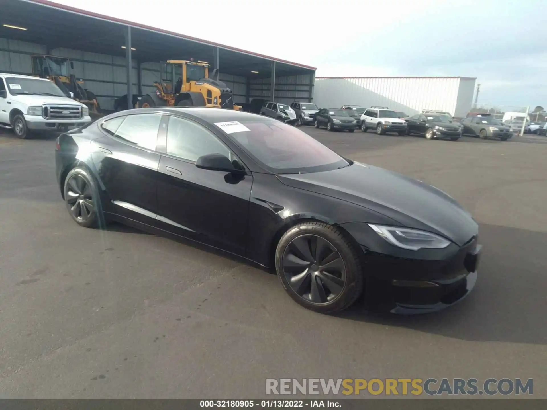 1 Photograph of a damaged car 5YJSA1E61MF456413 TESLA MODEL S 2021