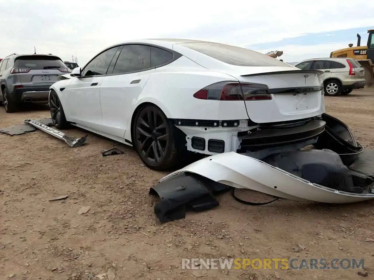 3 Photograph of a damaged car 5YJSA1E62MF438292 TESLA MODEL S 2021