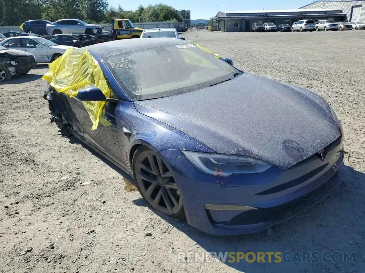 1 Фотография поврежденного автомобиля 5YJSA1E62MF438566 TESLA MODEL S 2021