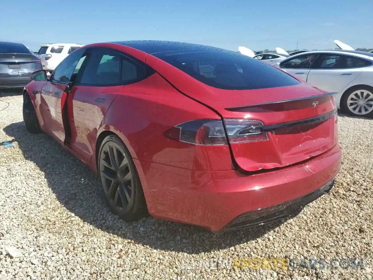 3 Photograph of a damaged car 5YJSA1E62MF449308 TESLA MODEL S 2021