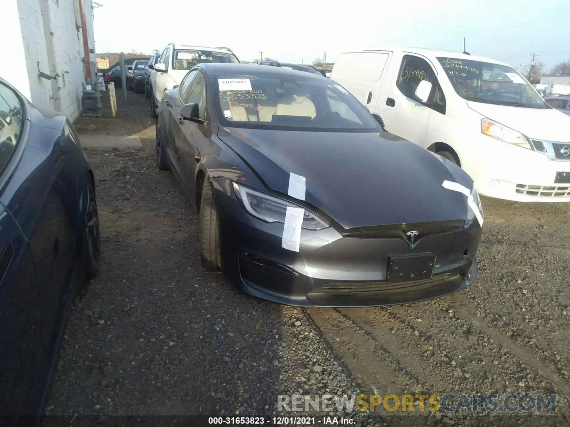 1 Photograph of a damaged car 5YJSA1E63MF431481 TESLA MODEL S 2021