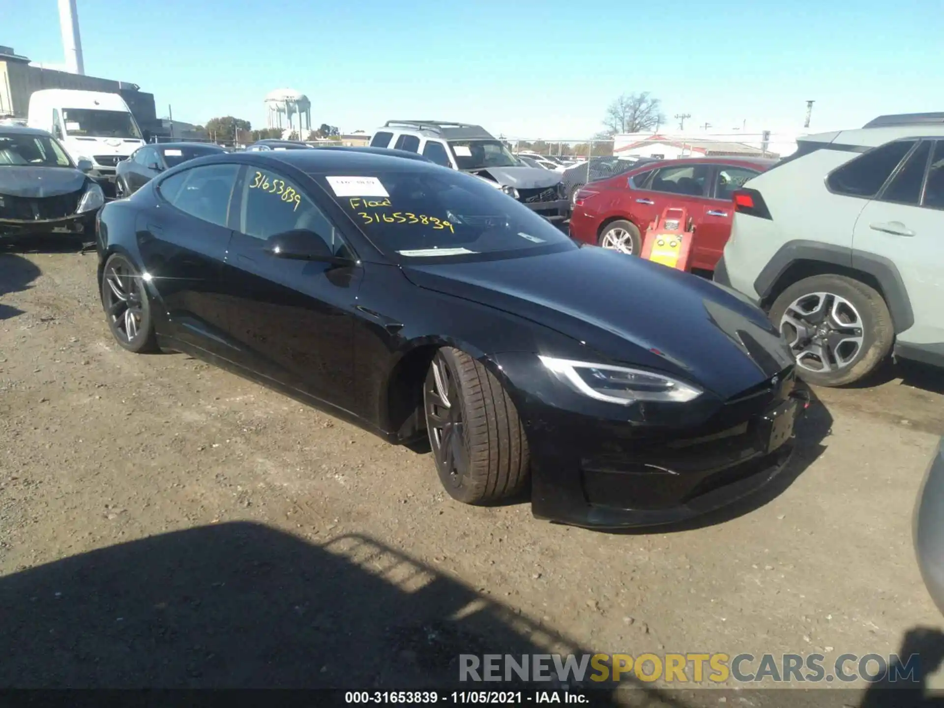 1 Photograph of a damaged car 5YJSA1E63MF435675 TESLA MODEL S 2021