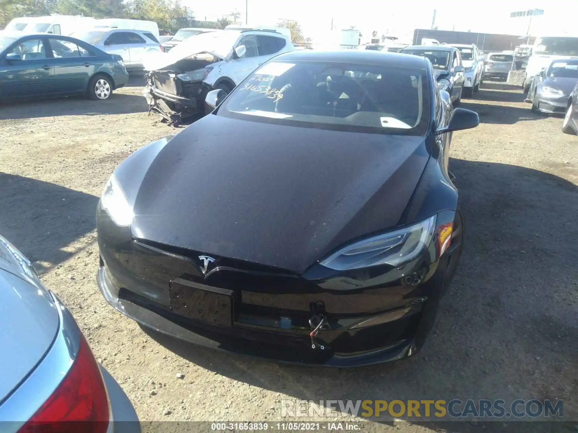 6 Photograph of a damaged car 5YJSA1E63MF435675 TESLA MODEL S 2021