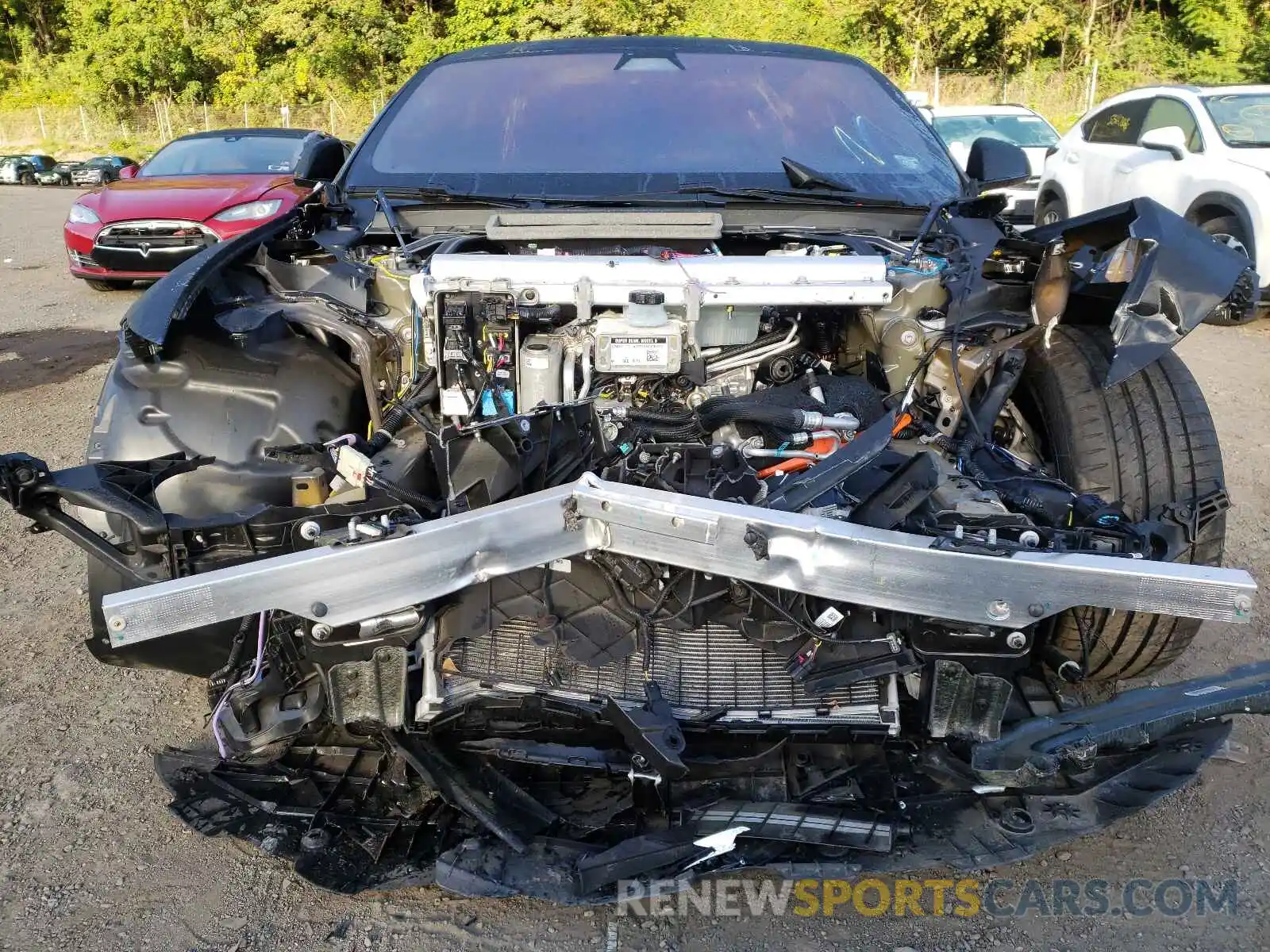 9 Photograph of a damaged car 5YJSA1E63MF436602 TESLA MODEL S 2021