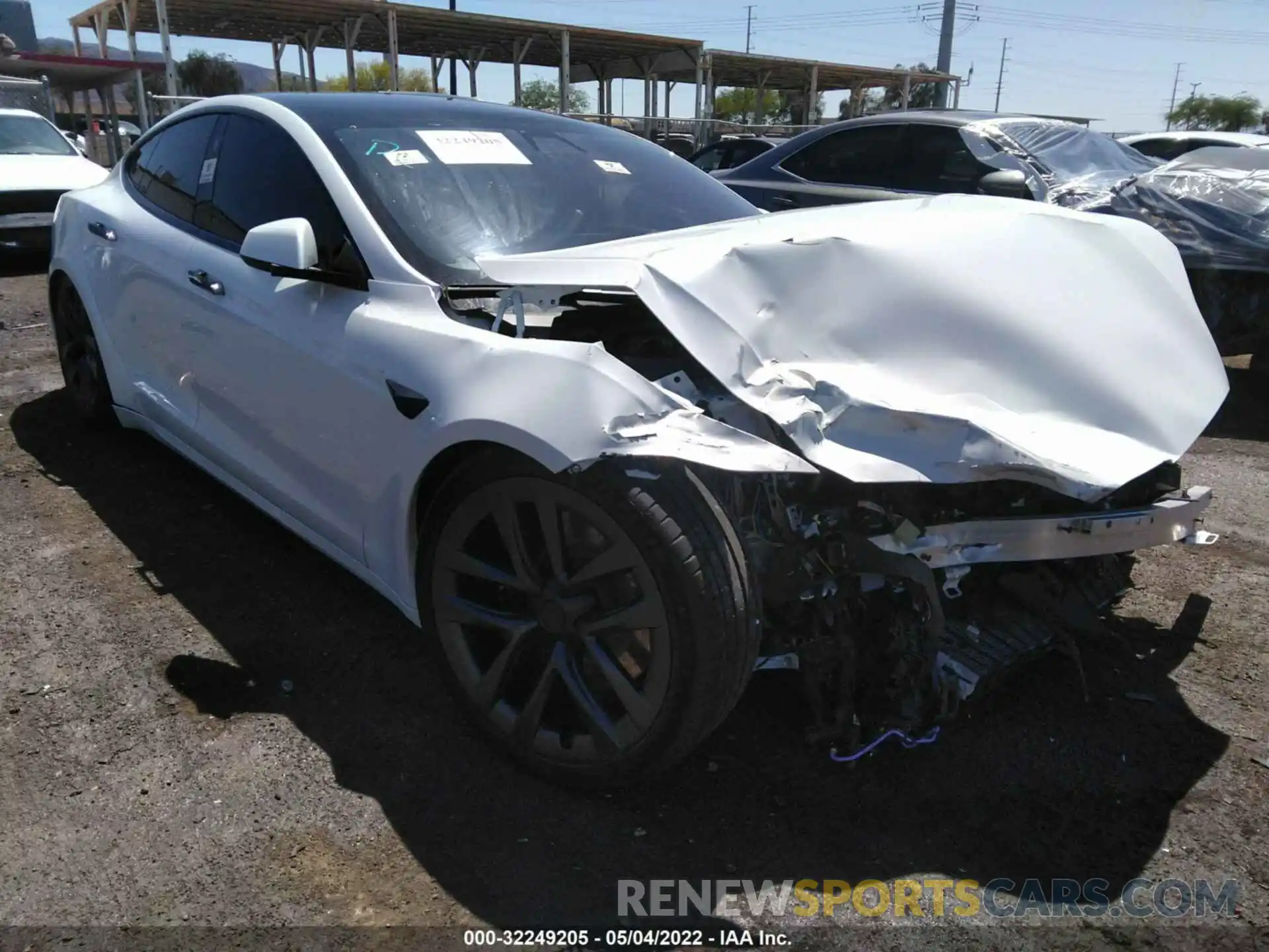 1 Photograph of a damaged car 5YJSA1E63MF454419 TESLA MODEL S 2021