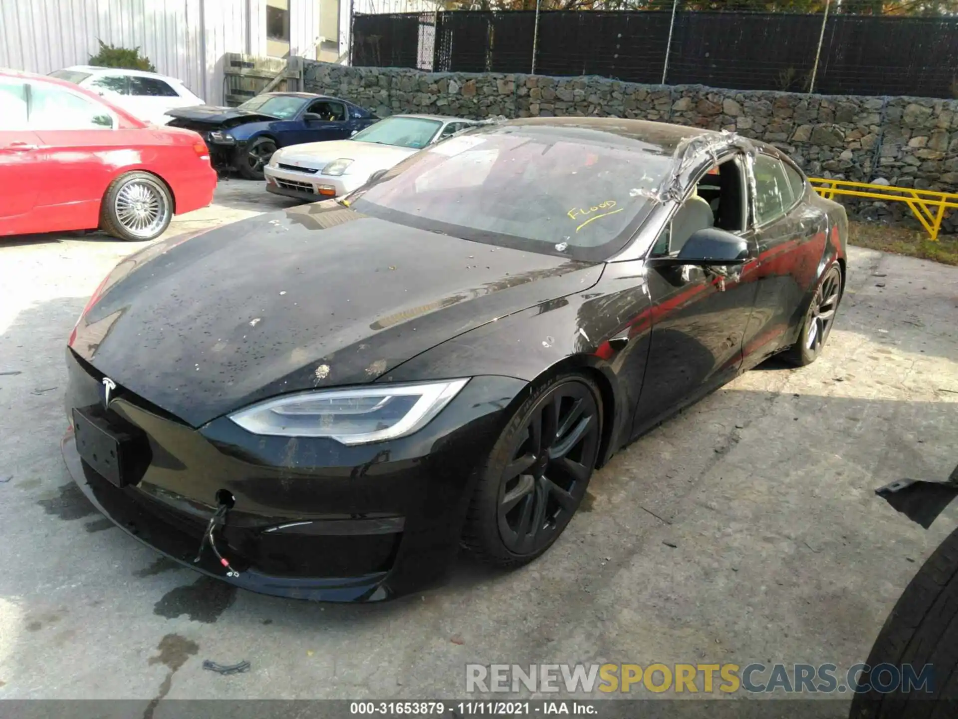 2 Фотография поврежденного автомобиля 5YJSA1E64MF431991 TESLA MODEL S 2021