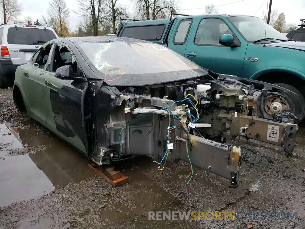 1 Photograph of a damaged car 5YJSA1E64MF433420 TESLA MODEL S 2021