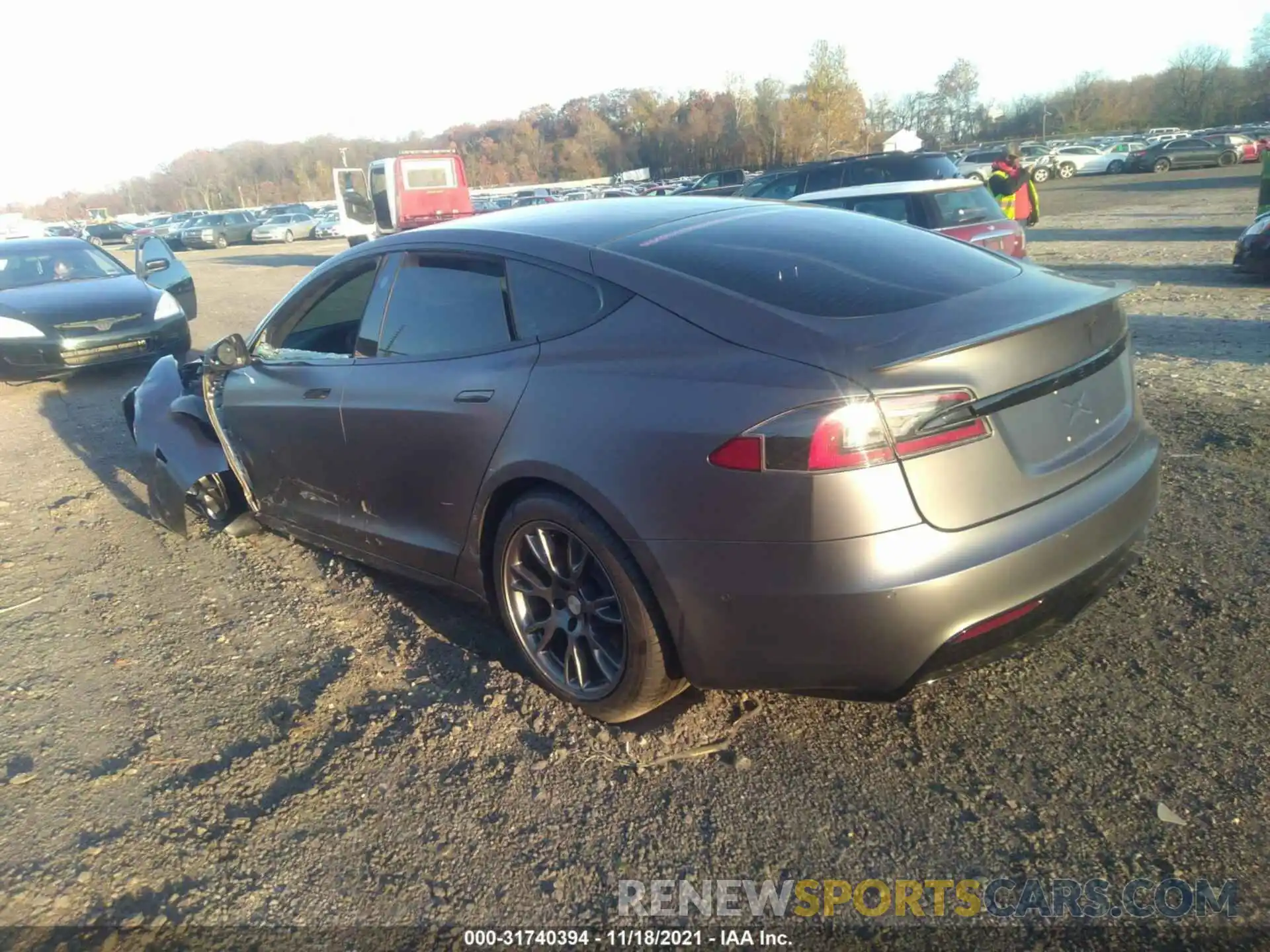 3 Photograph of a damaged car 5YJSA1E66MF441213 TESLA MODEL S 2021