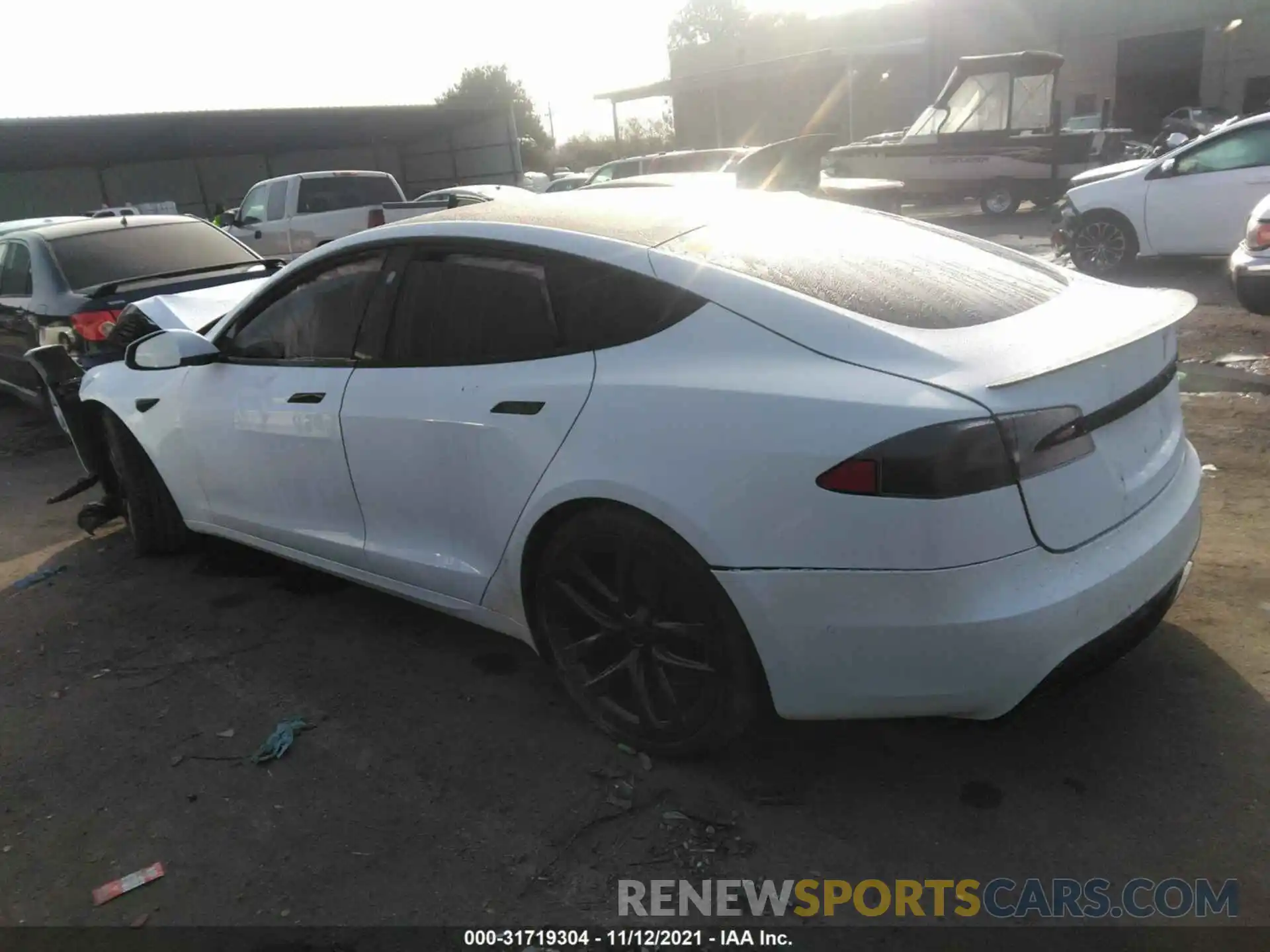 3 Photograph of a damaged car 5YJSA1E66MF447240 TESLA MODEL S 2021