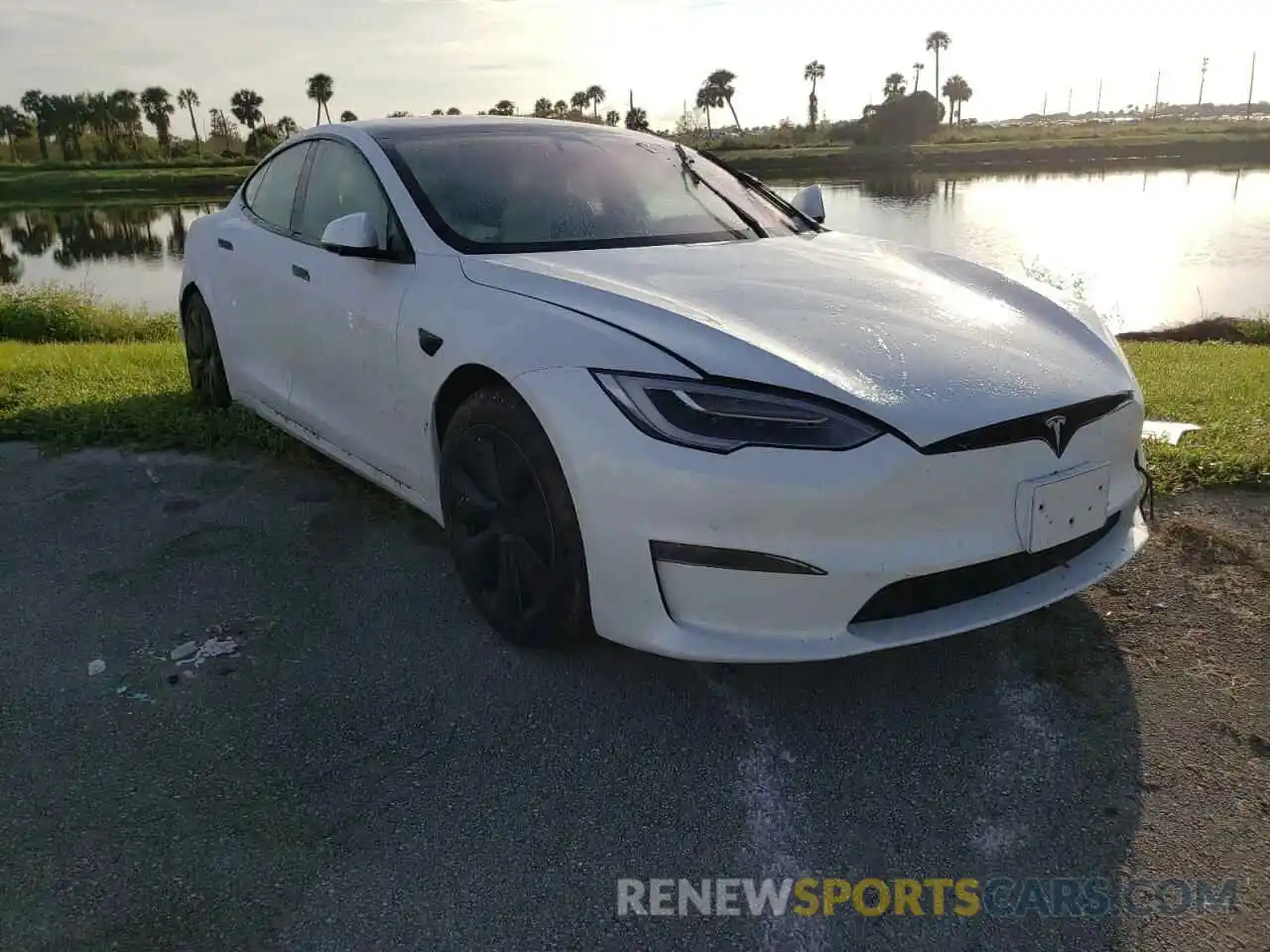 1 Фотография поврежденного автомобиля 5YJSA1E66MF451501 TESLA MODEL S 2021