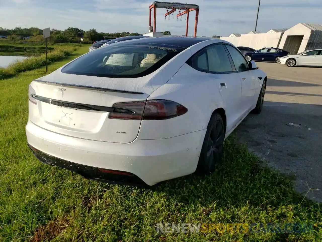 4 Фотография поврежденного автомобиля 5YJSA1E66MF451501 TESLA MODEL S 2021