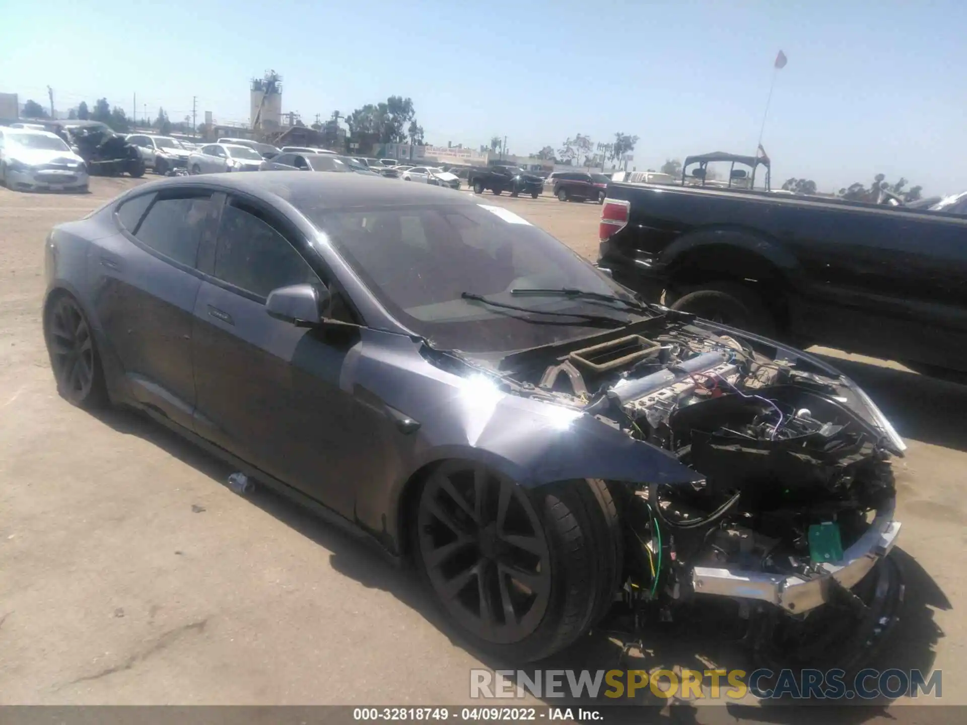 1 Photograph of a damaged car 5YJSA1E67MF431578 TESLA MODEL S 2021