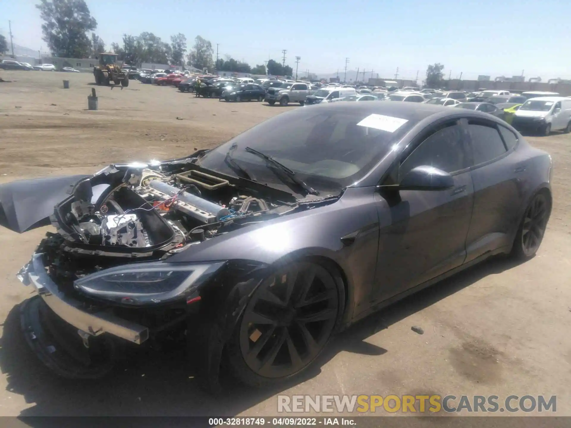 2 Photograph of a damaged car 5YJSA1E67MF431578 TESLA MODEL S 2021