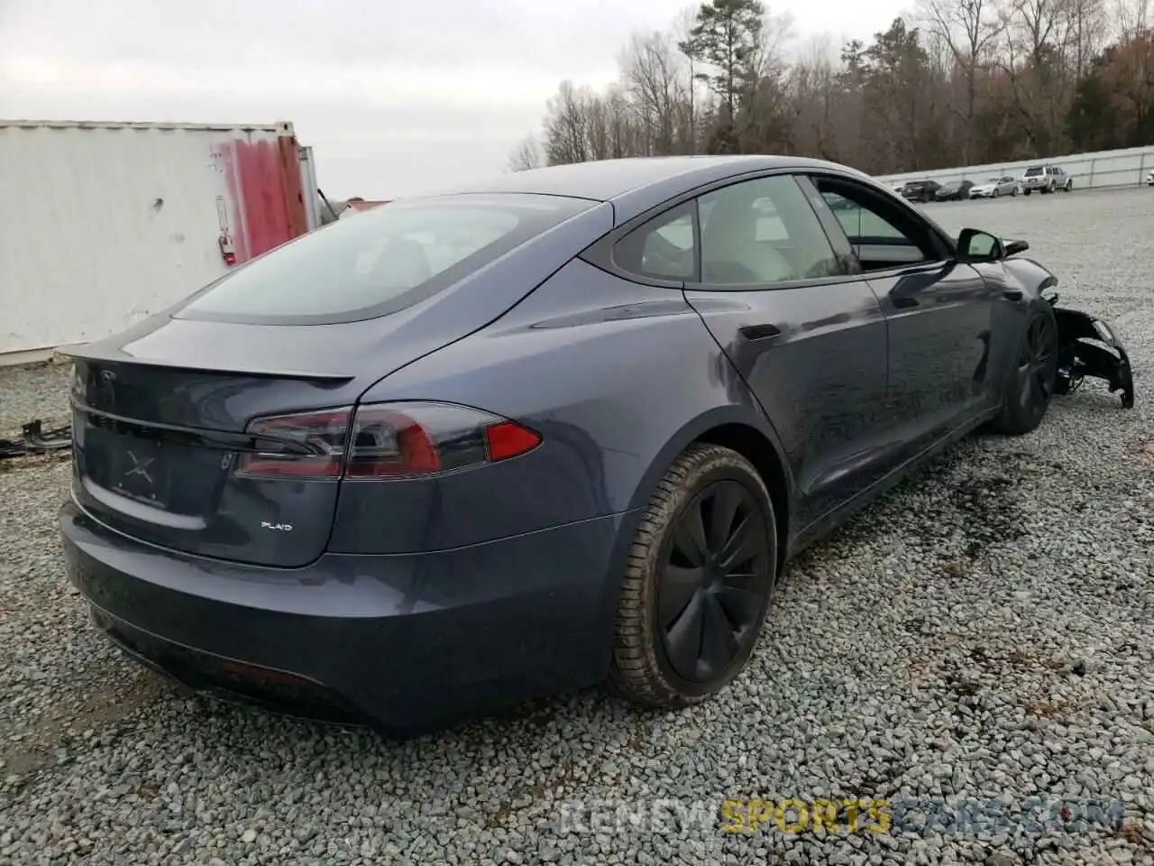 4 Фотография поврежденного автомобиля 5YJSA1E67MF438658 TESLA MODEL S 2021