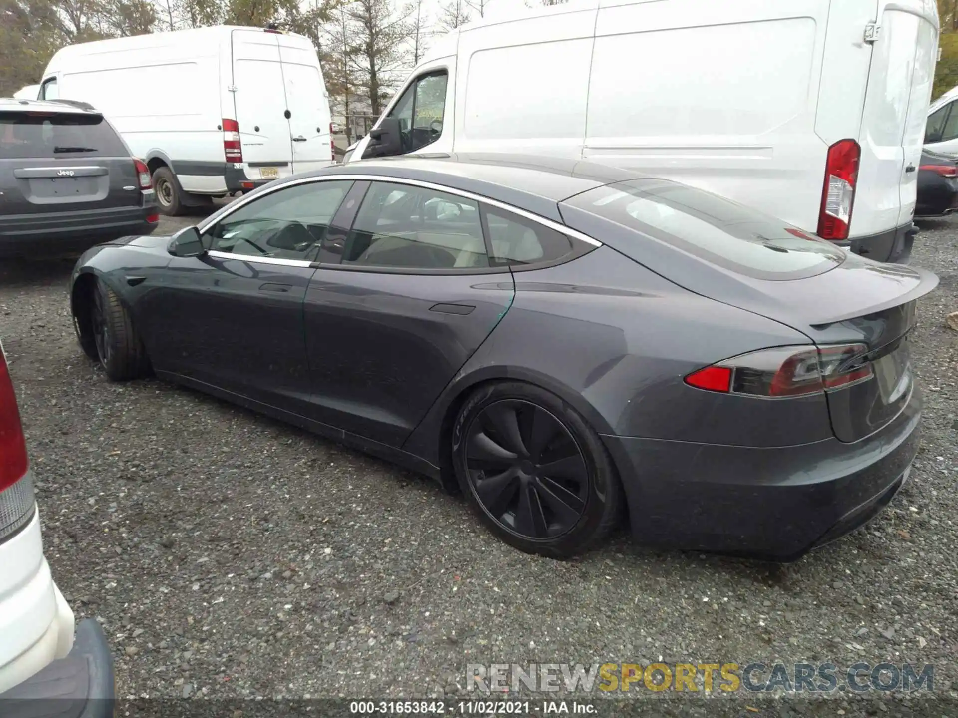 3 Photograph of a damaged car 5YJSA1E67MF439082 TESLA MODEL S 2021