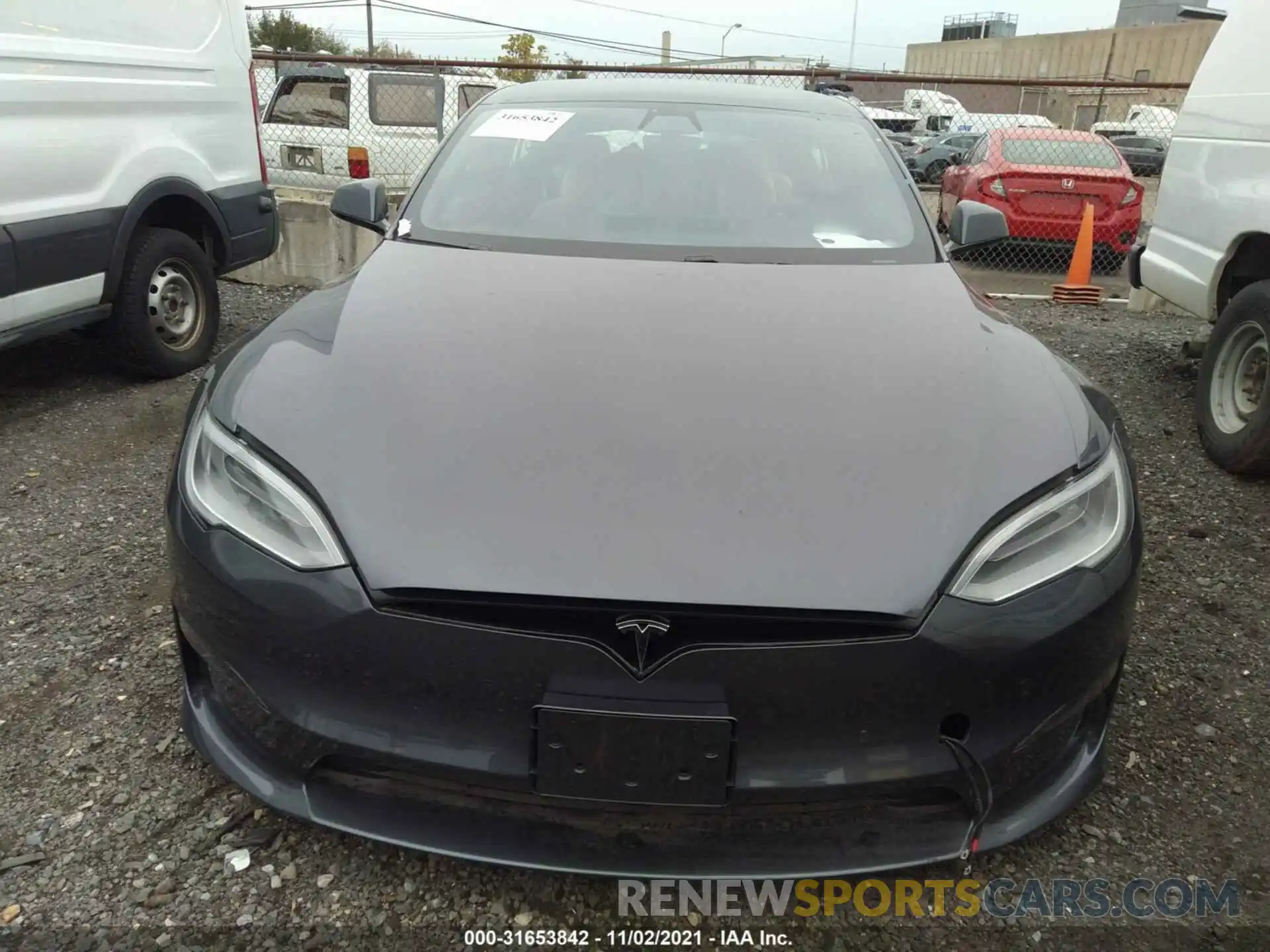 6 Фотография поврежденного автомобиля 5YJSA1E67MF439082 TESLA MODEL S 2021