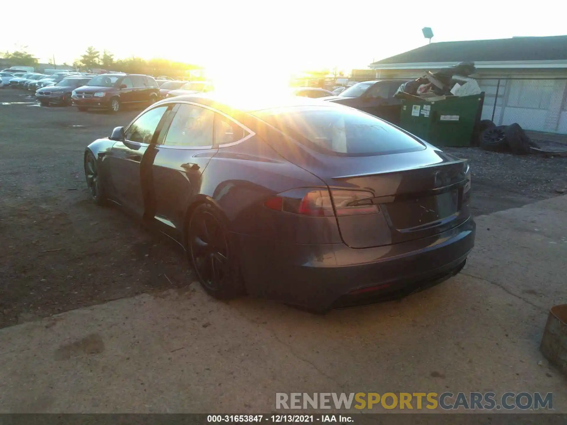 3 Фотография поврежденного автомобиля 5YJSA1E67MF439177 TESLA MODEL S 2021