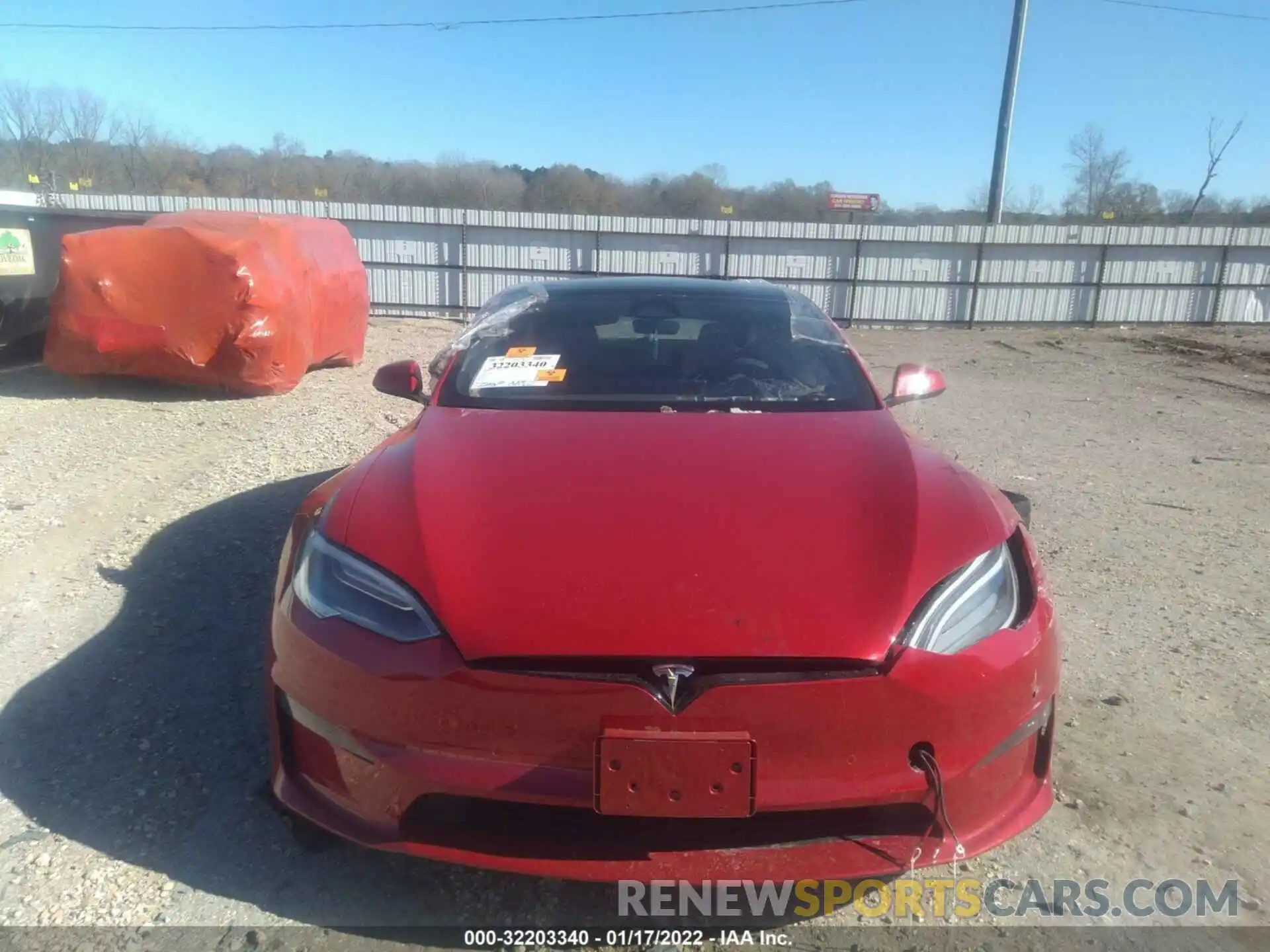 10 Photograph of a damaged car 5YJSA1E67MF452818 TESLA MODEL S 2021