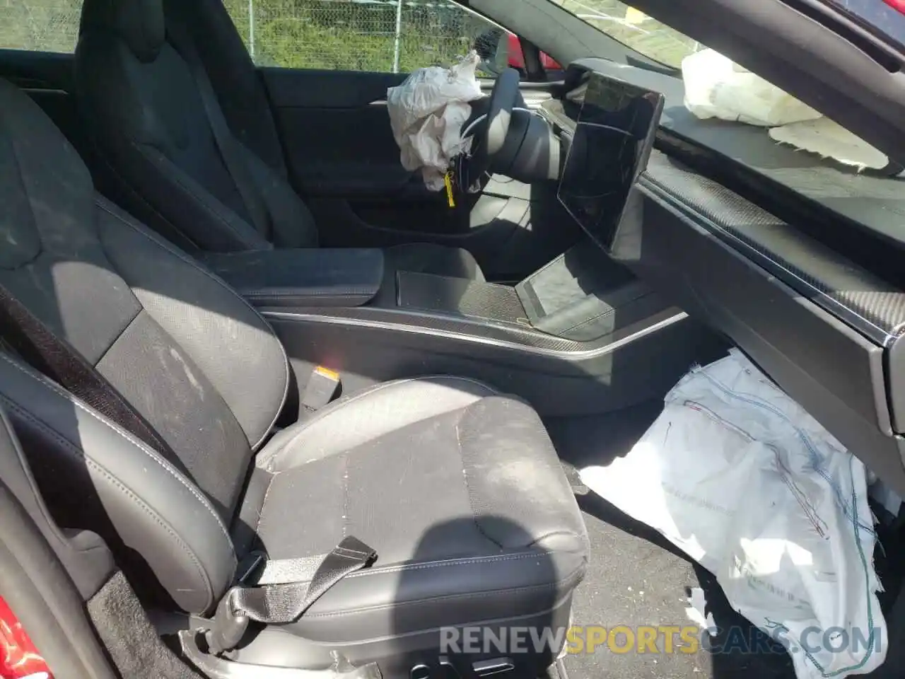 5 Photograph of a damaged car 5YJSA1E69MF437947 TESLA MODEL S 2021