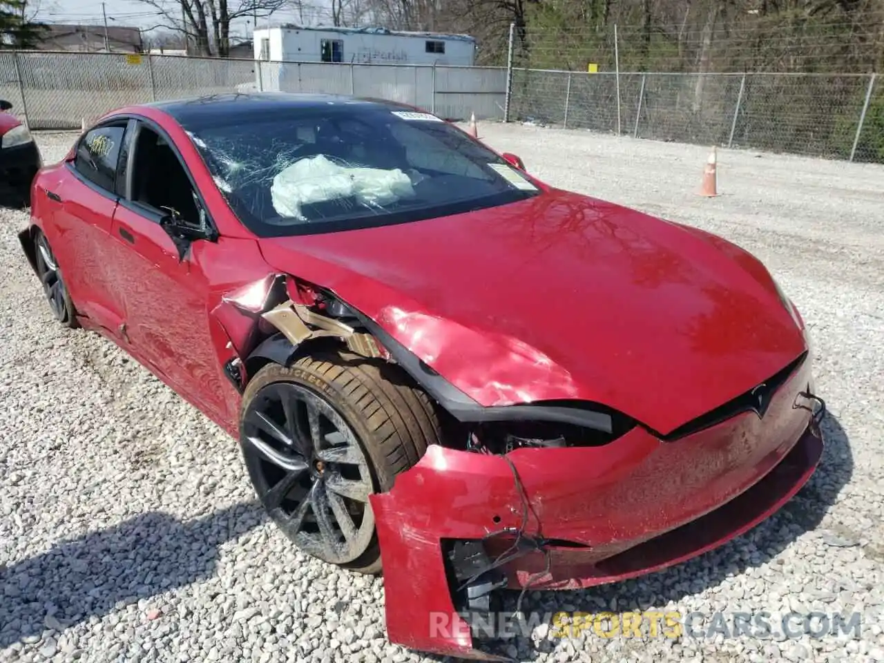 9 Photograph of a damaged car 5YJSA1E69MF437947 TESLA MODEL S 2021