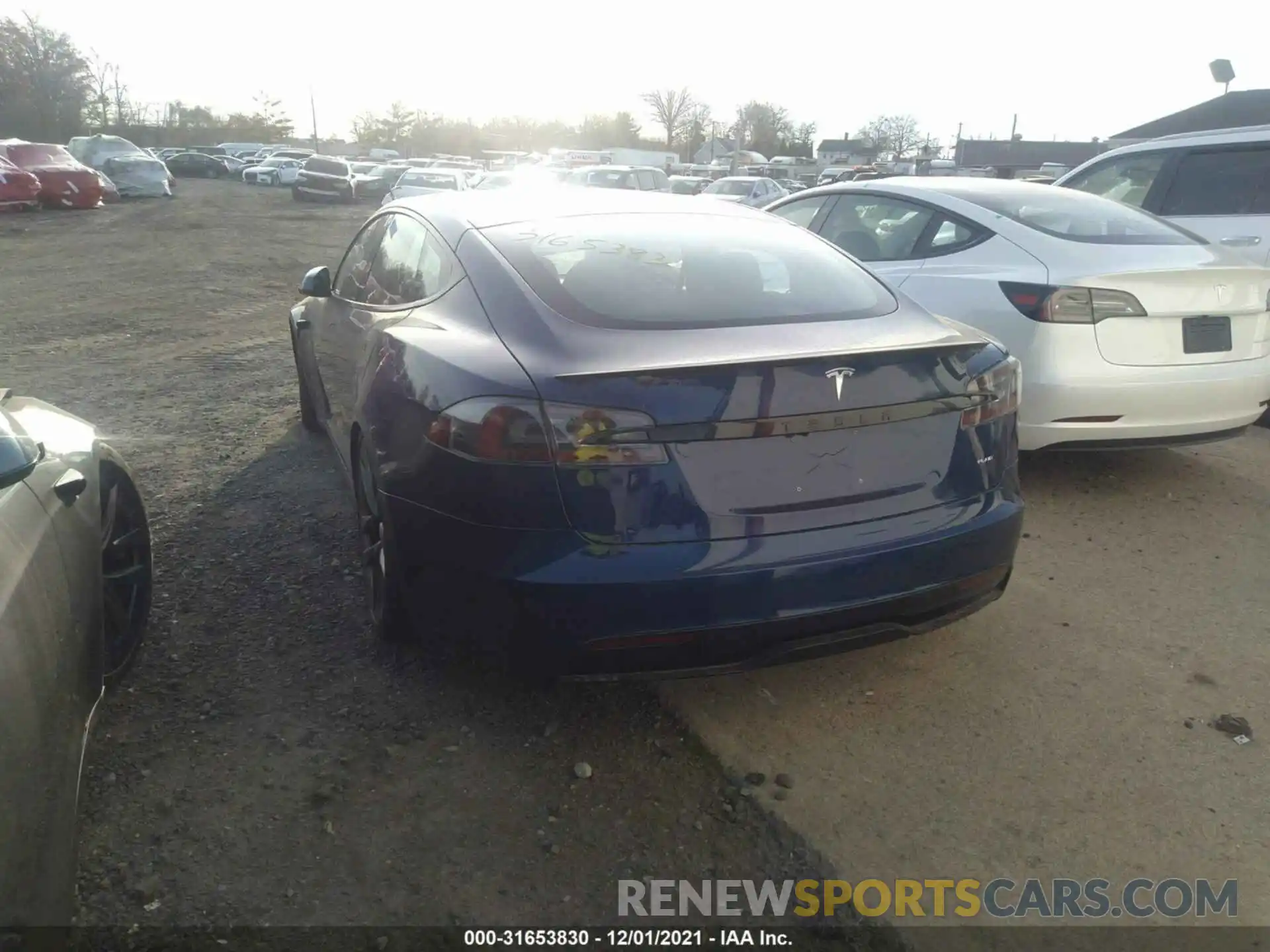 3 Photograph of a damaged car 5YJSA1E69MF438158 TESLA MODEL S 2021