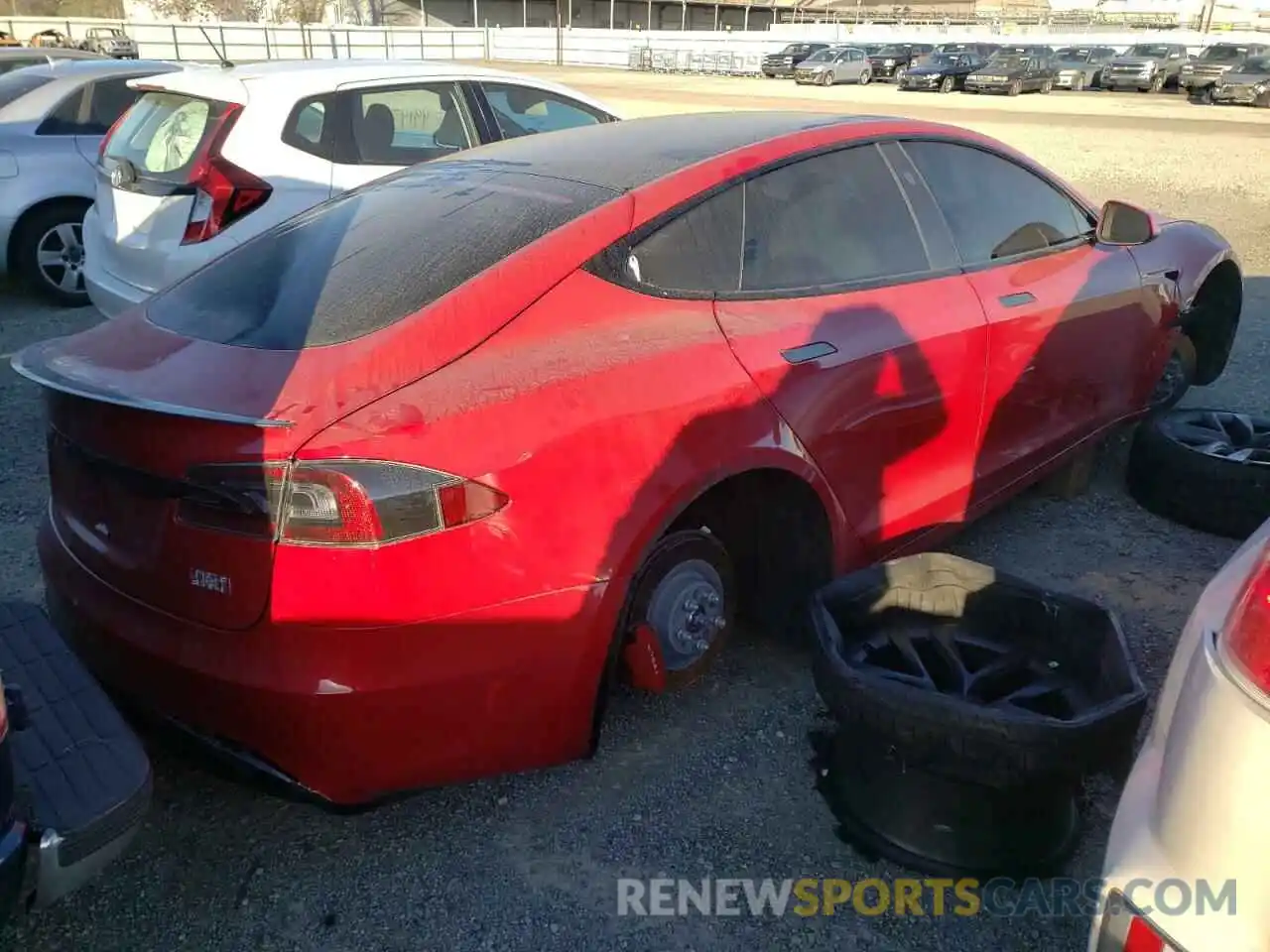 4 Photograph of a damaged car 5YJSA1E69MF446924 TESLA MODEL S 2021