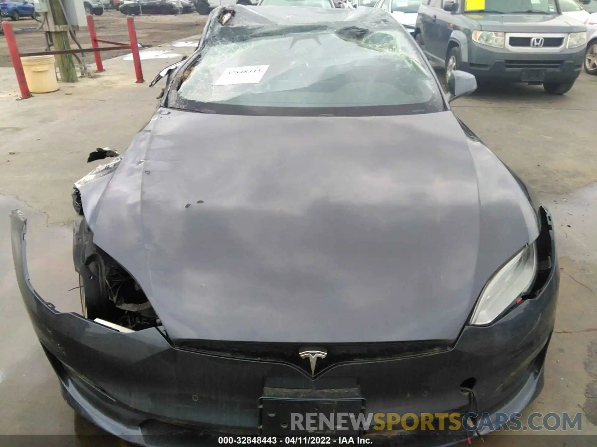 6 Photograph of a damaged car 5YJSA1E69MF451203 TESLA MODEL S 2021