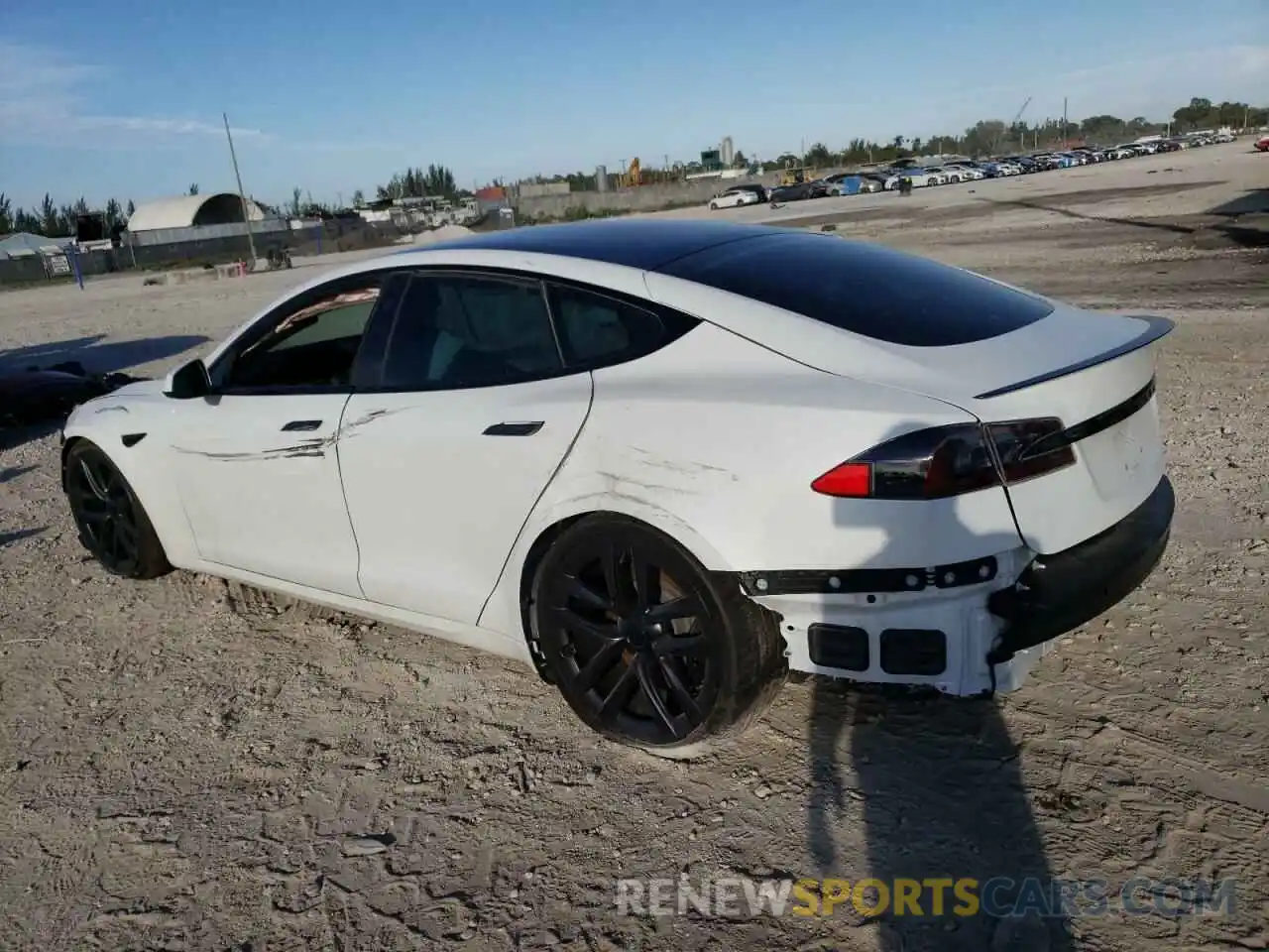 2 Photograph of a damaged car 5YJSA1E6XMF435091 TESLA MODEL S 2021