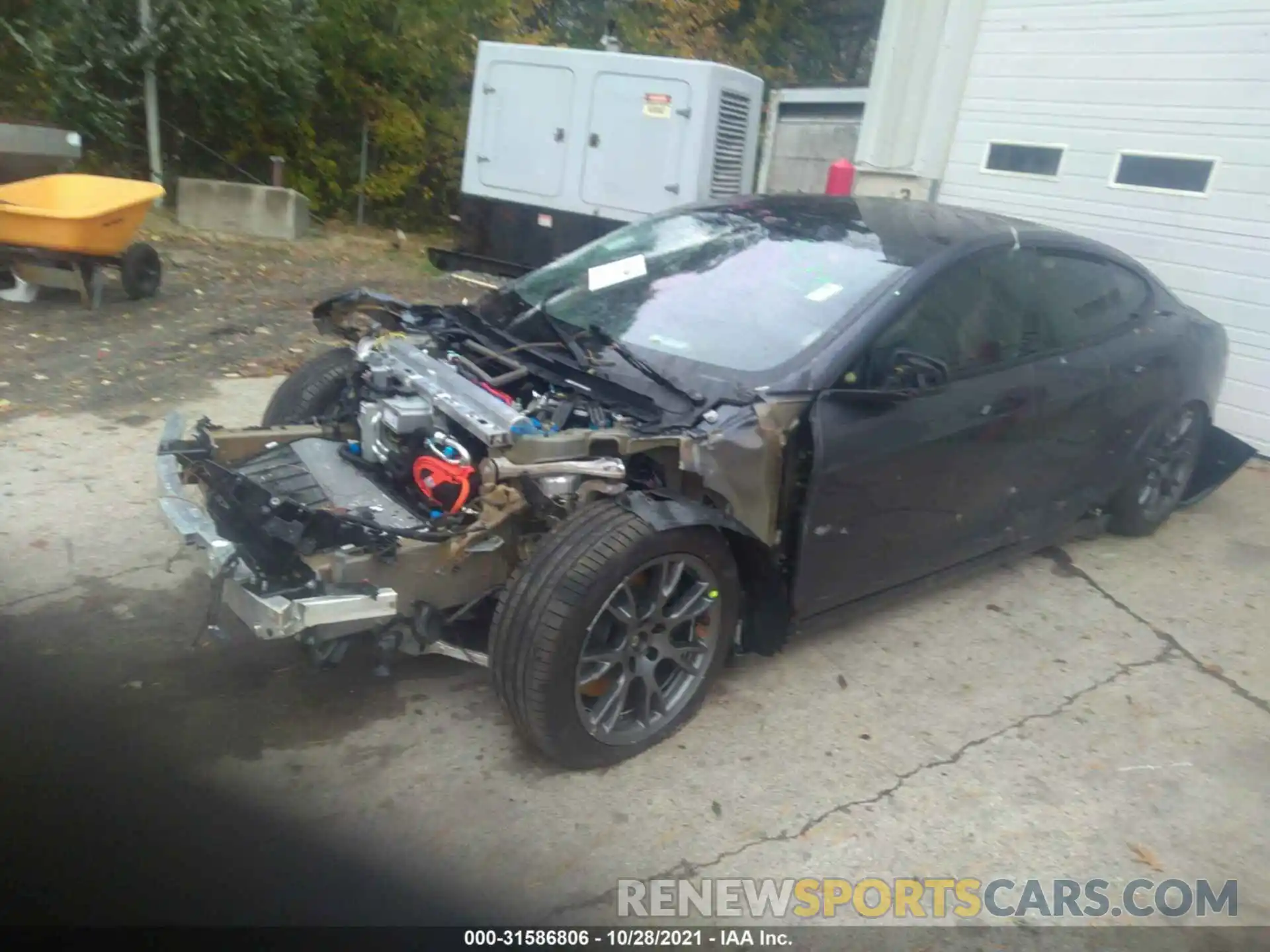 2 Photograph of a damaged car 5YJSA1E6XMF440758 TESLA MODEL S 2021