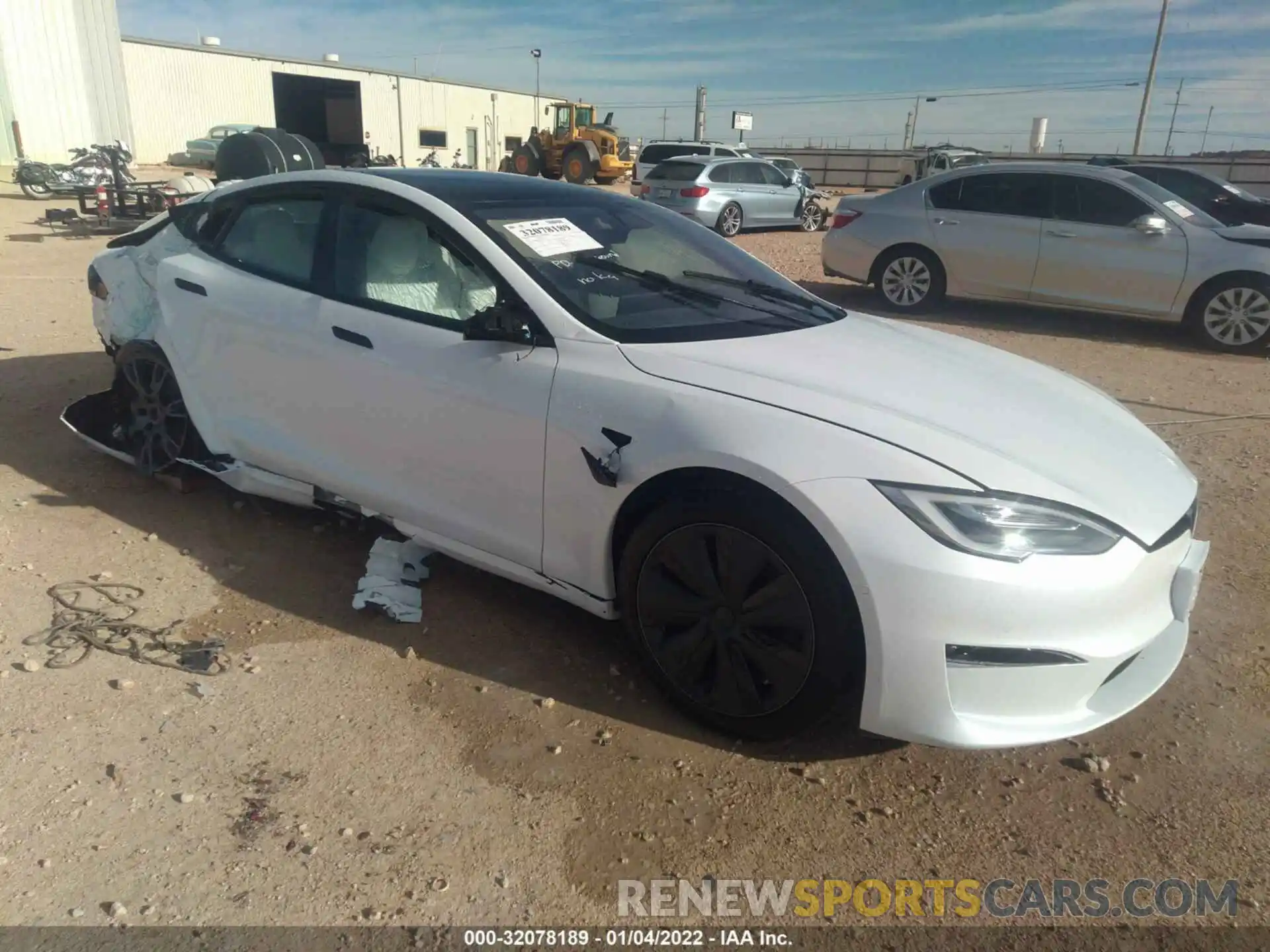 1 Photograph of a damaged car 5YJSA1E6XMF452652 TESLA MODEL S 2021