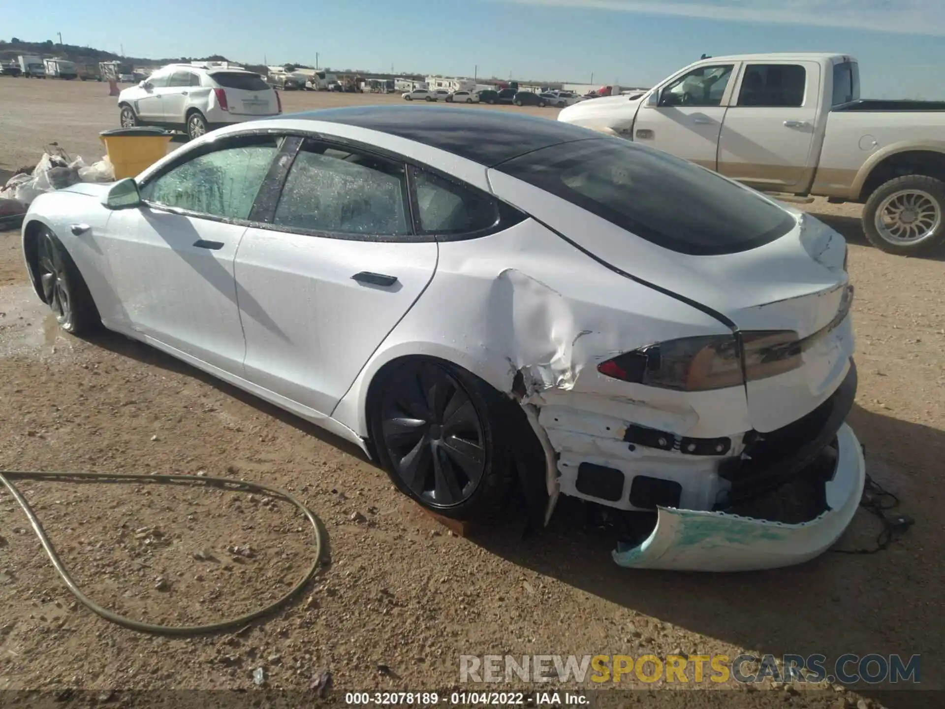 3 Photograph of a damaged car 5YJSA1E6XMF452652 TESLA MODEL S 2021