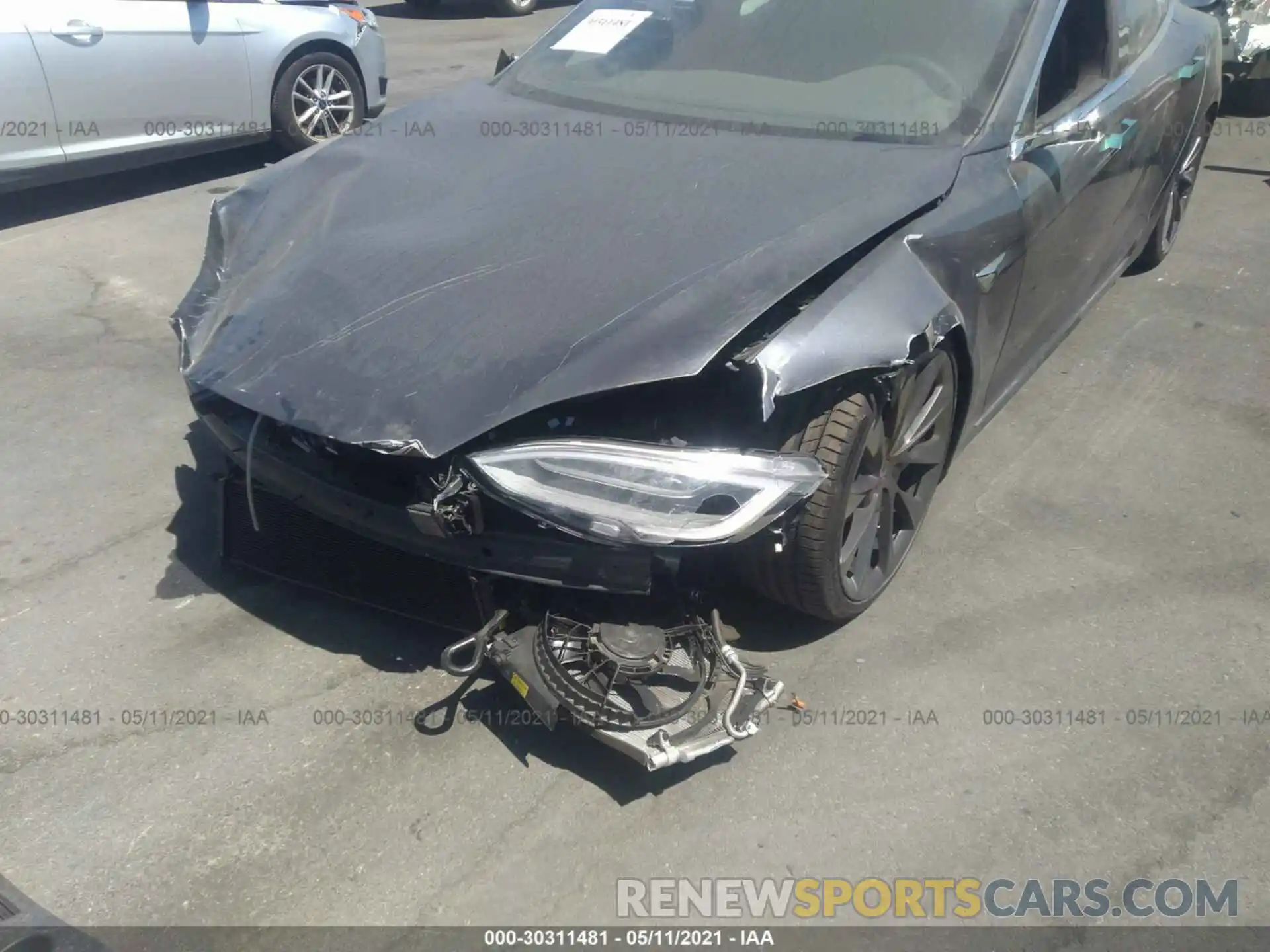 6 Photograph of a damaged car 5YJSA7E21MF421953 TESLA MODEL S 2021