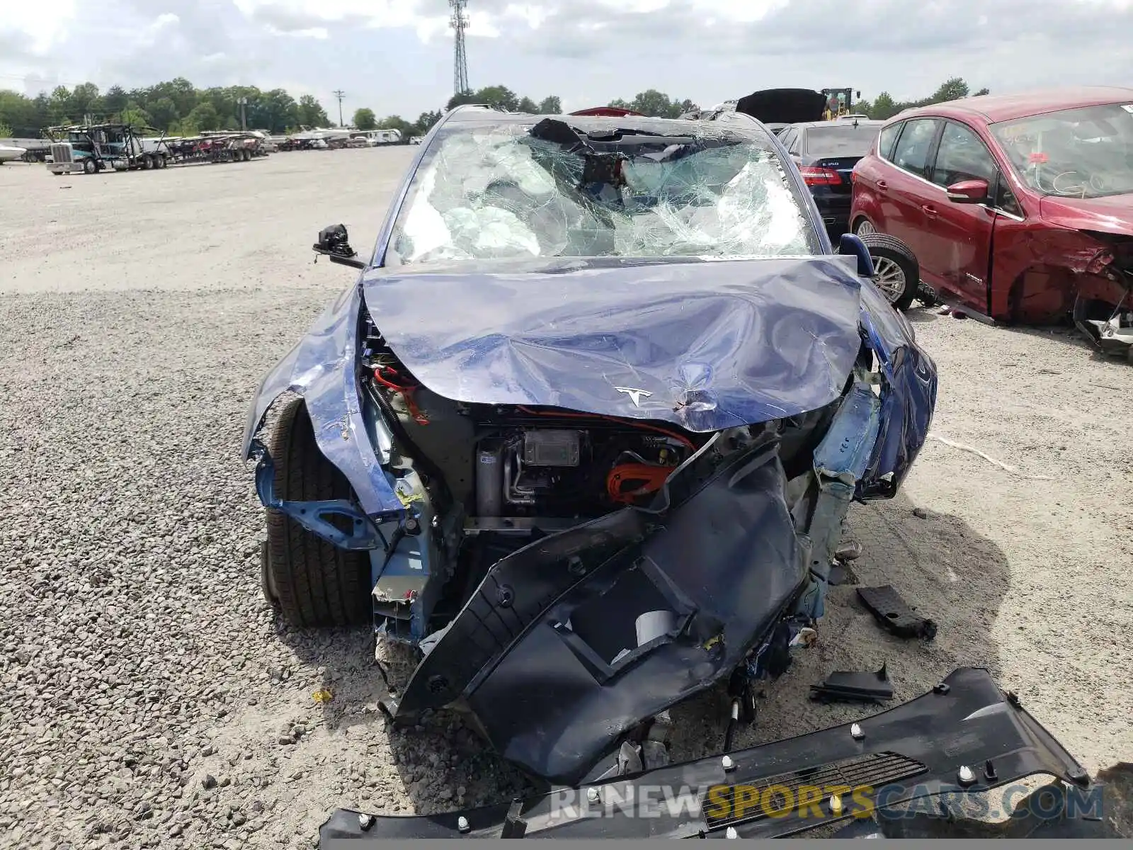 9 Photograph of a damaged car 5YJYGDEEXMF069117 TESLA MODEL S 2021