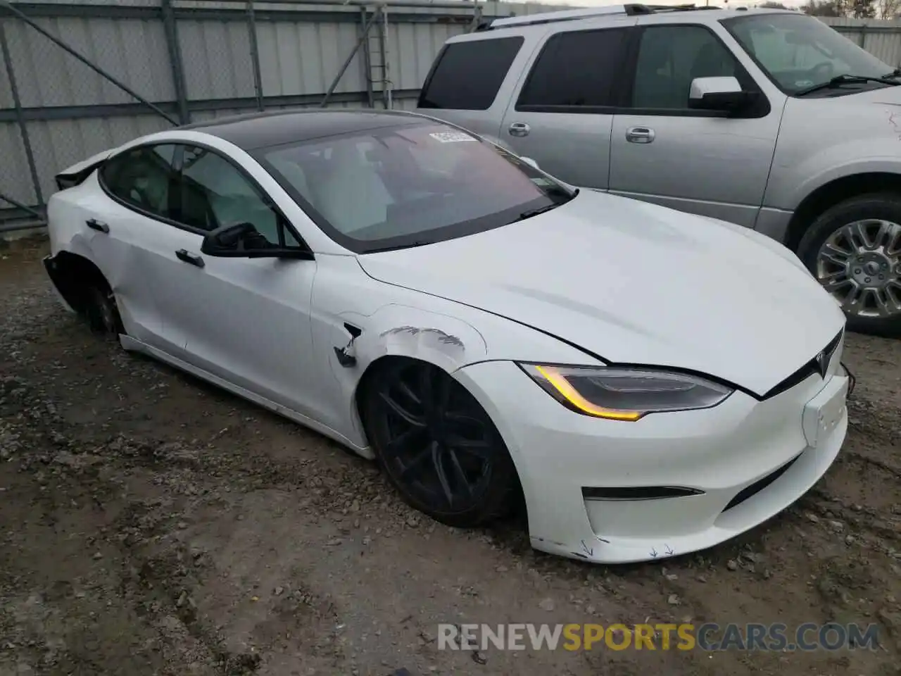 1 Photograph of a damaged car 5YJSA1E52NF467851 TESLA MODEL S 2022