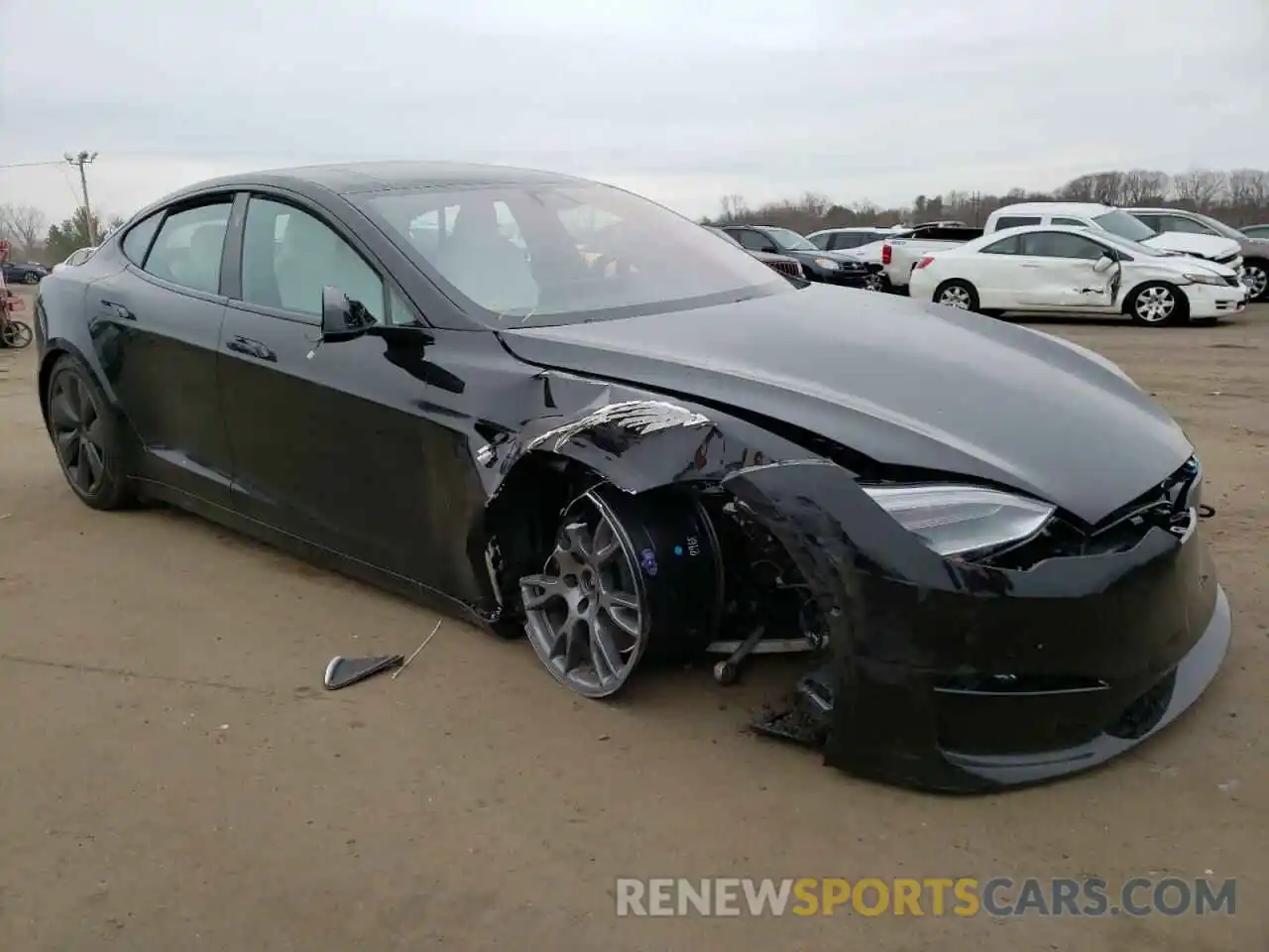 1 Photograph of a damaged car 5YJSA1E52NF471091 TESLA MODEL S 2022