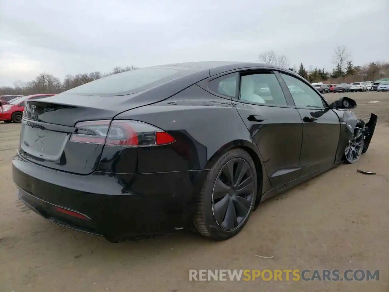 4 Фотография поврежденного автомобиля 5YJSA1E52NF471091 TESLA MODEL S 2022