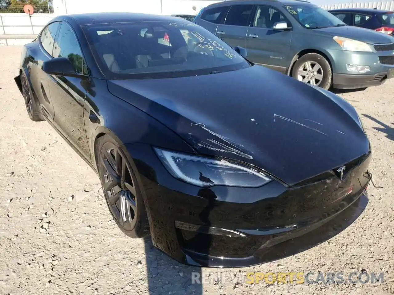 1 Фотография поврежденного автомобиля 5YJSA1E52NF477036 TESLA MODEL S 2022