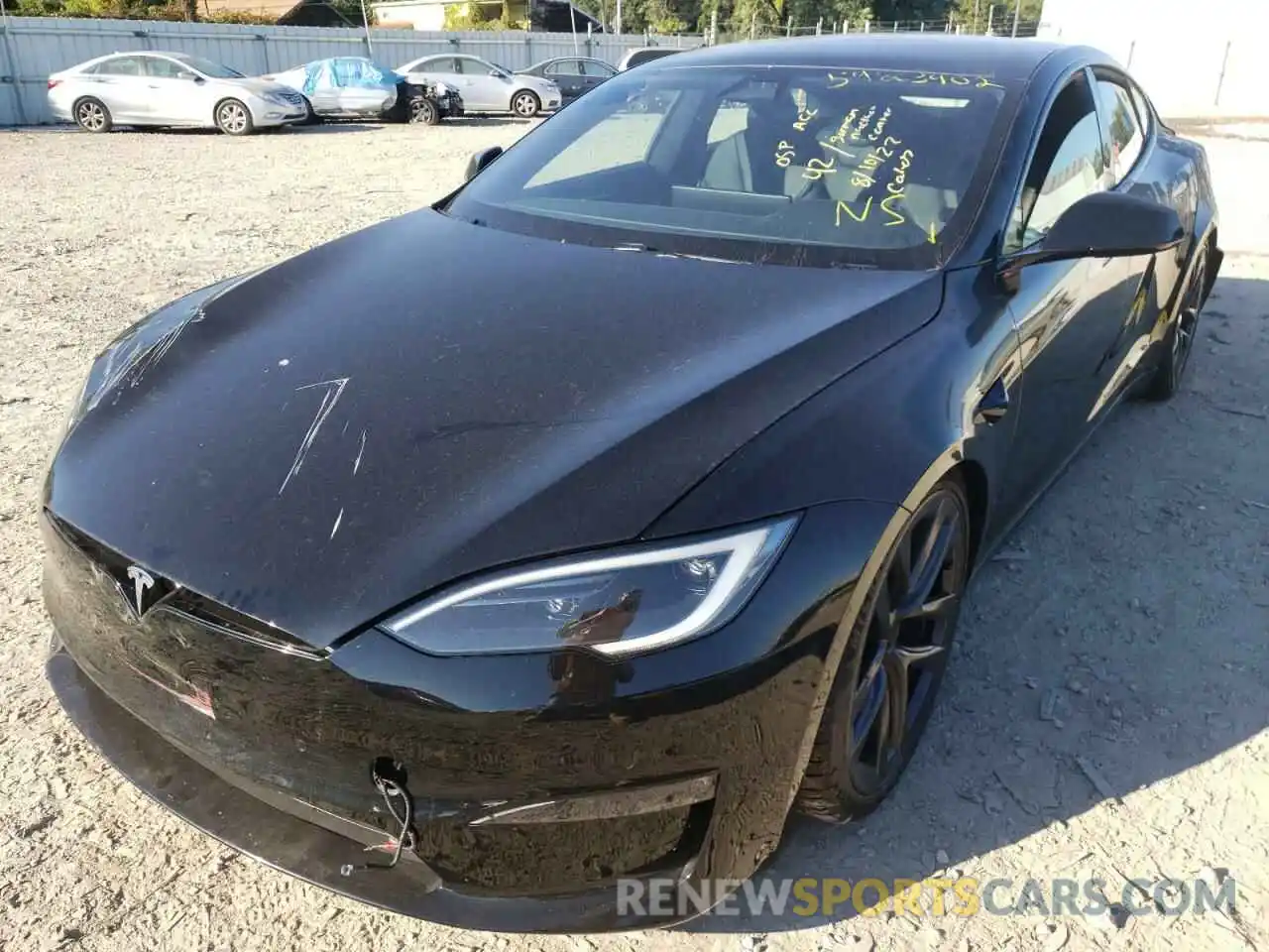 2 Фотография поврежденного автомобиля 5YJSA1E52NF477036 TESLA MODEL S 2022