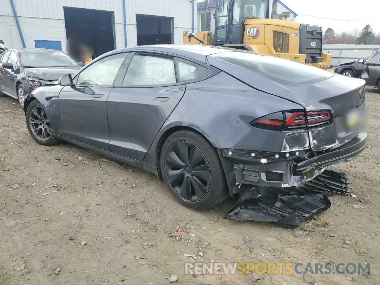 2 Photograph of a damaged car 5YJSA1E52NF478641 TESLA MODEL S 2022