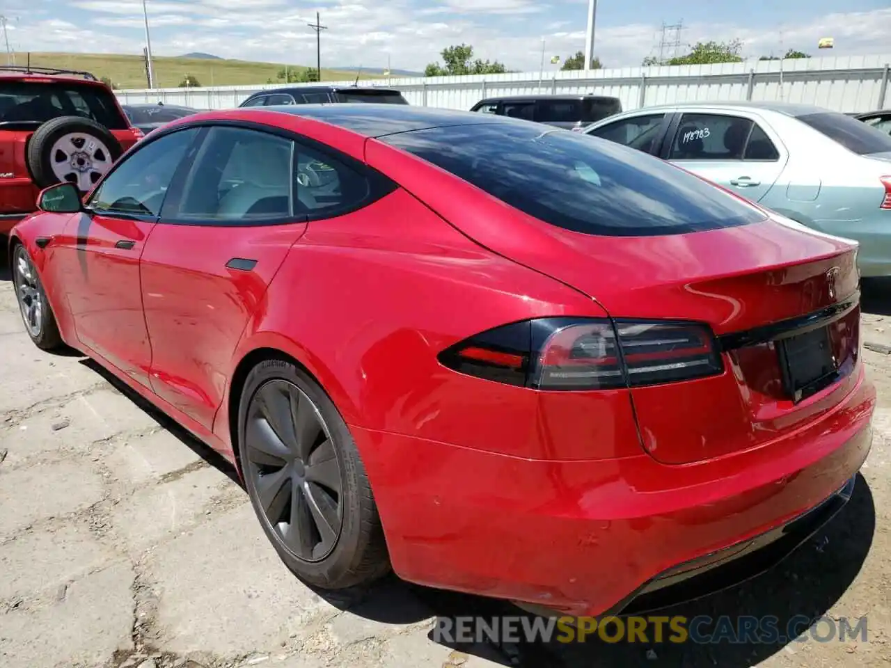 3 Фотография поврежденного автомобиля 5YJSA1E53NF473769 TESLA MODEL S 2022